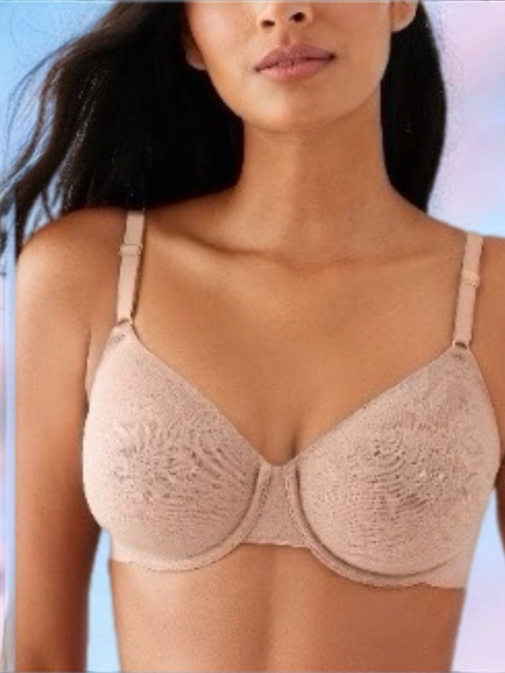 Wacoal Lace Underwire Bra in Nude Model 851388